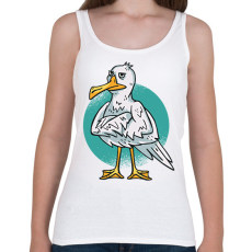 PRINTFASHION Sirály - Női atléta - Fehér