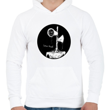 PRINTFASHION Siren head 3 - Férfi kapucnis pulóver - Fehér férfi pulóver, kardigán