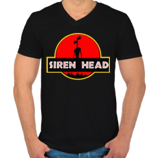 PRINTFASHION Siren head 5 - Férfi V-nyakú póló - Fekete