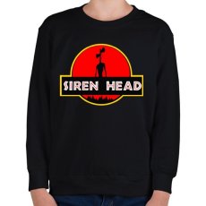 PRINTFASHION Siren head 5 - Gyerek pulóver - Fekete