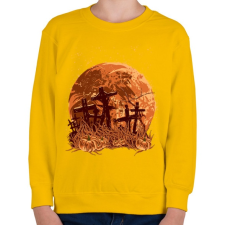 PRINTFASHION Sírok a holdfényben - Gyerek pulóver - Sárga gyerek pulóver, kardigán