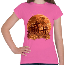 PRINTFASHION Sírok a holdfényben - Női póló - Rózsaszín női póló