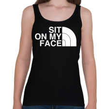 PRINTFASHION Sit on my face - Női atléta - Fekete női trikó