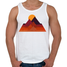 PRINTFASHION Sivatag 1 - Férfi atléta - Fehér atléta, trikó