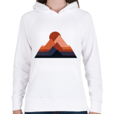 PRINTFASHION Sivatag 2 - Női kapucnis pulóver - Fehér női pulóver, kardigán