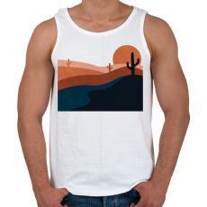 PRINTFASHION Sivatag 3 - Férfi atléta - Fehér