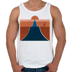 PRINTFASHION Sivatag 4 - Férfi atléta - Fehér