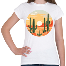 PRINTFASHION Sivatag - Női póló - Fehér női póló