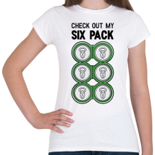 PRINTFASHION Six Pack Beer - Női póló - Fehér női póló