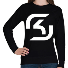 PRINTFASHION Sk logo - Női pulóver - Fekete női pulóver, kardigán