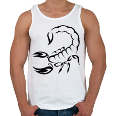 PRINTFASHION Skorpió  - Férfi atléta - Fehér