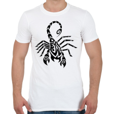 PRINTFASHION Skorpió  - Férfi póló - Fehér férfi póló