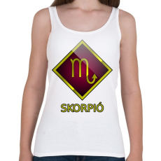 PRINTFASHION Skorpió - Női atléta - Fehér