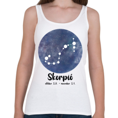 PRINTFASHION Skorpió - Női atléta - Fehér