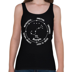 PRINTFASHION Skorpió tulajdonságok - Női atléta - Fekete