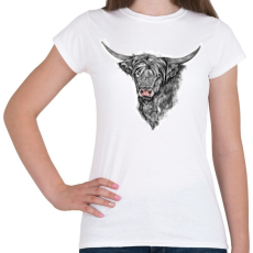 PRINTFASHION skót felfoldi boci - Női póló - Fehér