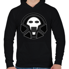 PRINTFASHION skull_1_2 - Férfi kapucnis pulóver - Fekete férfi pulóver, kardigán