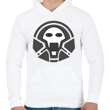 PRINTFASHION skull_1 - Férfi kapucnis pulóver - Fehér férfi pulóver, kardigán