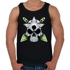 PRINTFASHION Skull and blade - Férfi atléta - Fekete atléta, trikó