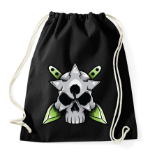 PRINTFASHION Skull and blade - Sportzsák, Tornazsák - Fekete tornazsák