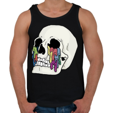PRINTFASHION Skull cry - Férfi atléta - Fekete