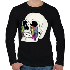 PRINTFASHION Skull cry - Férfi hosszú ujjú póló - Fekete