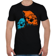PRINTFASHION Skull - Férfi póló - Fekete