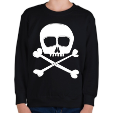 PRINTFASHION skull - Gyerek pulóver - Fekete gyerek pulóver, kardigán