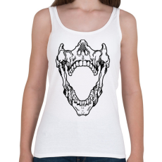 PRINTFASHION Skull - Női atléta - Fehér