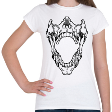 PRINTFASHION Skull - Női póló - Fehér