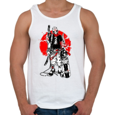 PRINTFASHION Skull Punk Teneeger - Férfi atléta - Fehér atléta, trikó