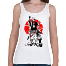 PRINTFASHION Skull Punk Teneeger - Női atléta - Fehér női trikó