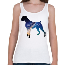 PRINTFASHION Sky boxer - Női atléta - Fehér női trikó