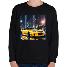 PRINTFASHION skyline - Gyerek pulóver - Fekete