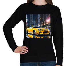 PRINTFASHION skyline - Női pulóver - Fekete