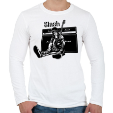 PRINTFASHION slash 2 - Férfi hosszú ujjú póló - Fehér