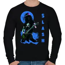 PRINTFASHION slash-blue - Férfi pulóver - Fekete férfi pulóver, kardigán