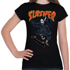 PRINTFASHION Slasher - Női póló - Fekete női póló