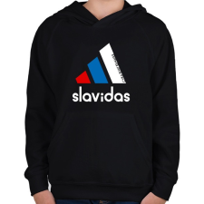 PRINTFASHION Slavidas - Gyerek kapucnis pulóver - Fekete gyerek pulóver, kardigán