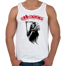 PRINTFASHION Slayer - Férfi atléta - Fehér