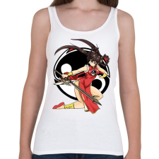 PRINTFASHION Slayer Girl - Női atléta - Fehér női trikó