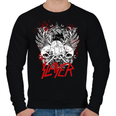 PRINTFASHION SLAYER metal band - Férfi pulóver - Fekete