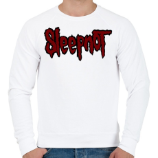 PRINTFASHION Sleepnot - Férfi pulóver - Fehér
