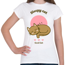 PRINTFASHION sleepycat - Női póló - Fehér női póló