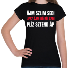 PRINTFASHION SLIM SHADY FONETIKUS - Női póló - Fekete női póló
