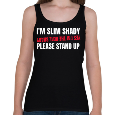 PRINTFASHION SLIM SHADY - Női atléta - Fekete