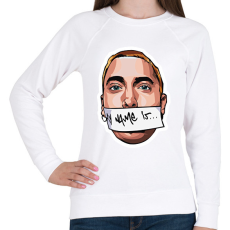 PRINTFASHION Slim Shady - Női pulóver - Fehér
