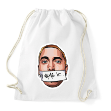 PRINTFASHION Slim Shady - Sportzsák, Tornazsák - Fehér tornazsák