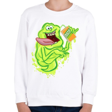 PRINTFASHION Slime - Gyerek pulóver - Fehér