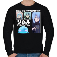 PRINTFASHION Slime Rimuru - Férfi pulóver - Fekete férfi pulóver, kardigán
